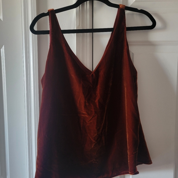 LOFT Velvet Shell in Desert Brown size M - Picture 2 of 4